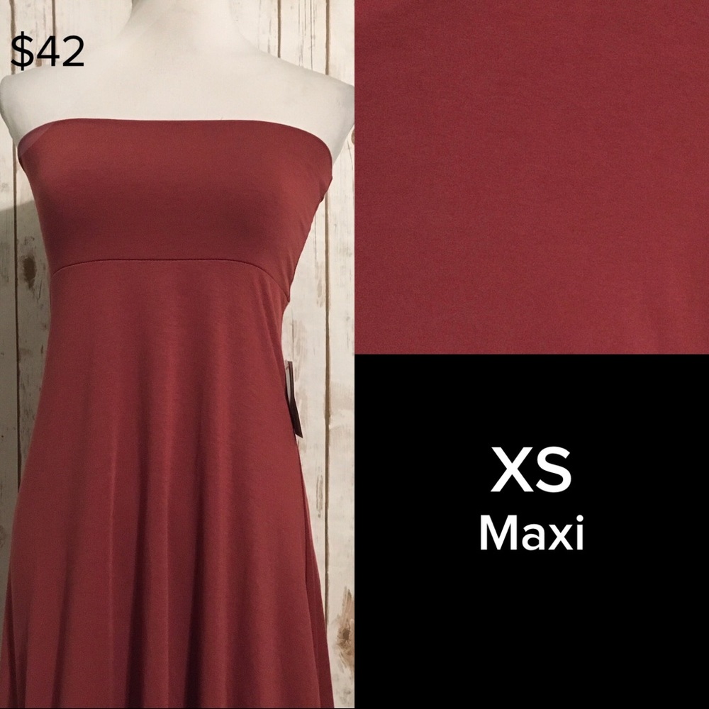 Solid Red Maxi